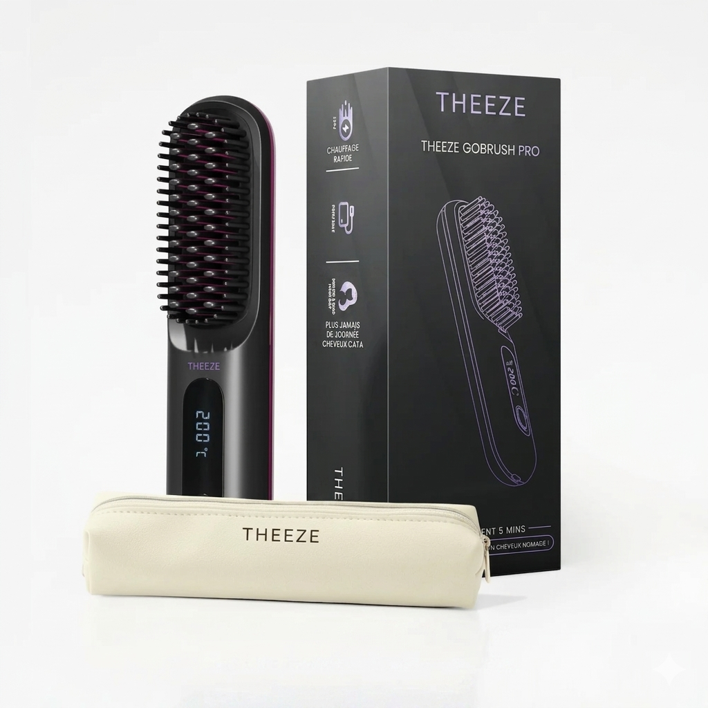 Brosse Lissante THEEZE - Style Doux et Sûr
