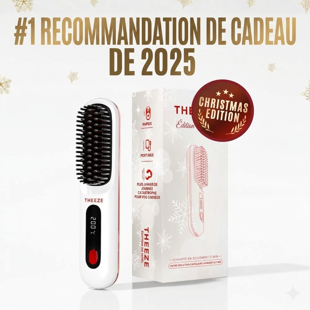 Brosse Lissante THEEZE - Style Doux et Sûr